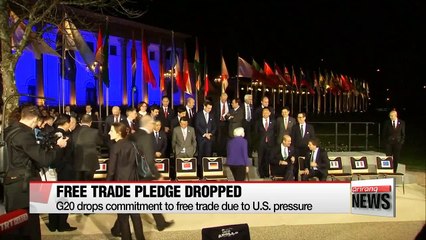 G20 ministers drop anti protectionist pledge and climate change financing