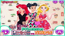 Disney Princess Dress up games - Princesses London Vs Tokyo - Ariel - Rapunzel - Jasmine