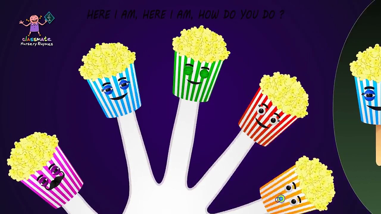 POPCORN Finger Family Nursery Rhyme | Finger Family Song PopCorn | Children Nursery Rhymes