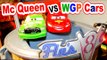 Lightning McQueen Pixar Cars Races with the Cars from the World Grand Prix and Chick Hicks