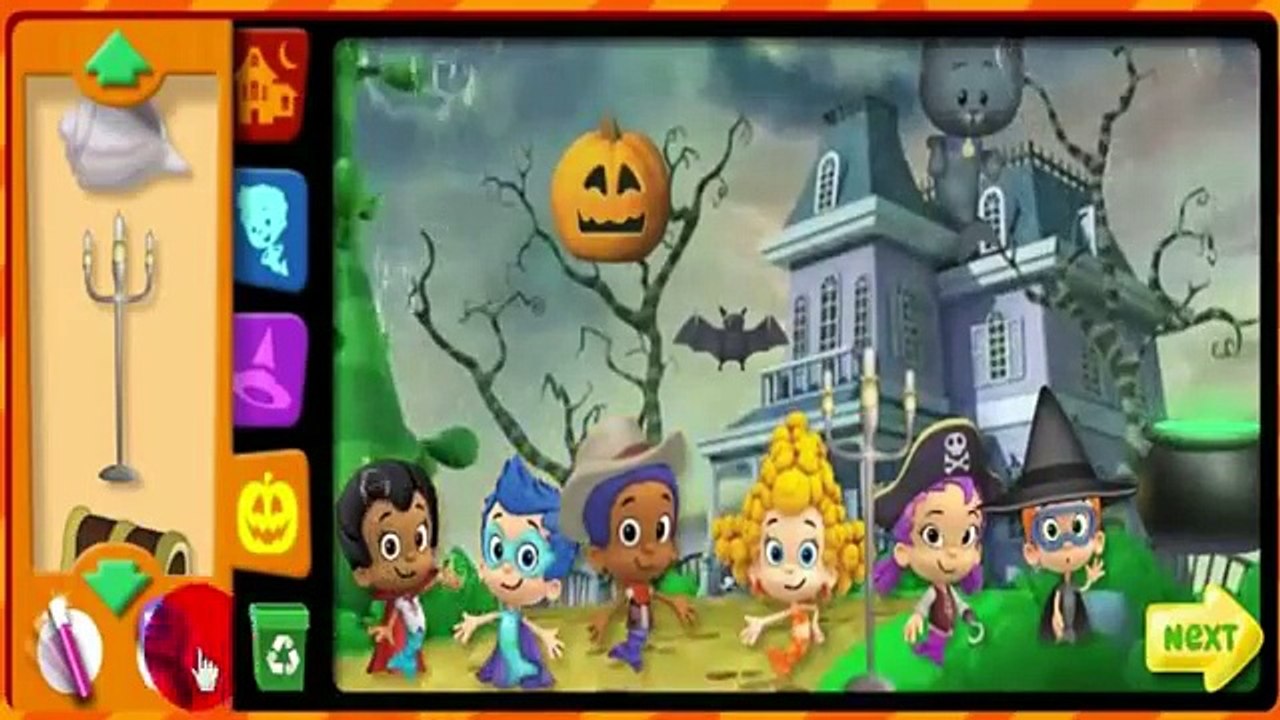 Bubble Guppies Halloween Party Game Full HD 3D Video for Kids