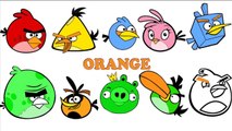 Angry Birds Characters Coloring Pages Compilations For Learning Colors video for Children