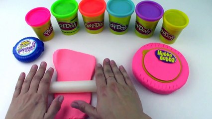 Play Doh Peppa Pig and Giant Bubble Gum Hubba Bubba Modeling Clay for Kids Modelling ToyBoxMagic-5LYqBbGQ-RA