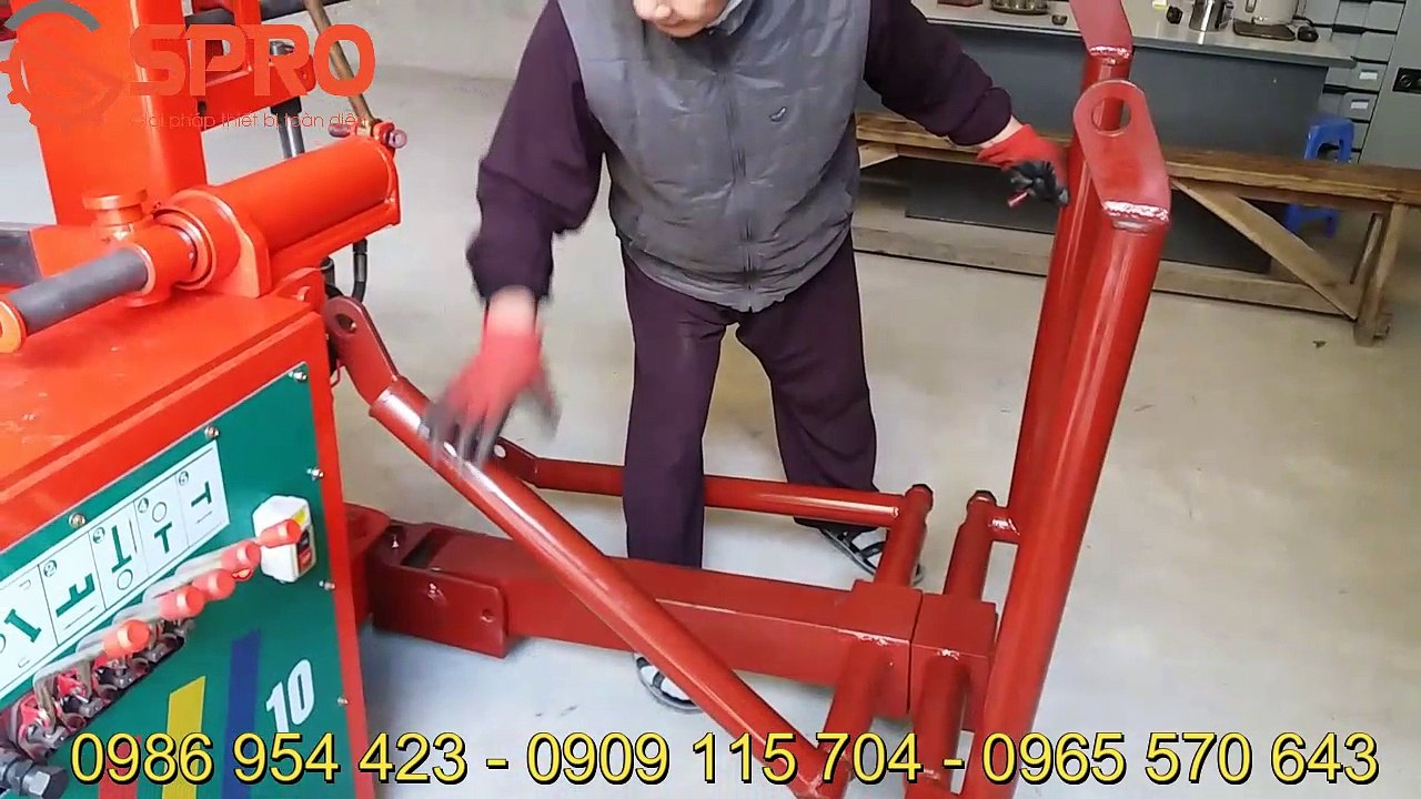 Hướng dẫn nắn khung sườn xe máy bằng máy nắn khung càng AT10