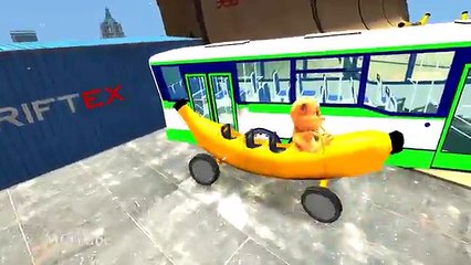 LEARNING COLOURS WITH TALKING TOM & COLOURS BANANA CAR FOR KIDS NURSERY RHYMES COMPILATION