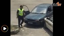 Polis cedera dirempuh penjenayah