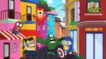 Finger Family Nursery Rhymes Minions Hulk Cartoon | Spiderman Superman Finger Family Rhyme