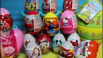 30 Surprise Eggs Easter Oua Kinder cu Surprize Disney Princess Giocattoli Hello Kitty Cars