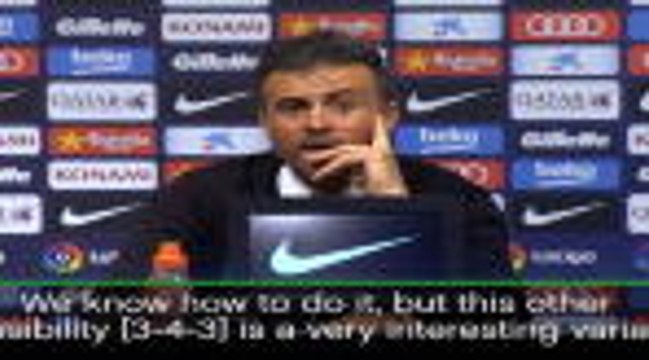 Enrique keen to continue changing Barca formation