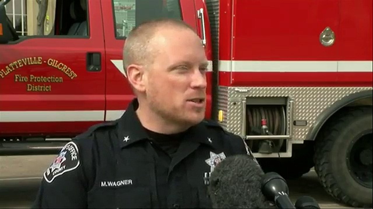 Boulder in colorado on fire