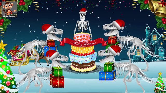 Skeleton And Dinosaur Finger Family Rhymes | Preschool Nursery Rhymes | Funny Colors Skele