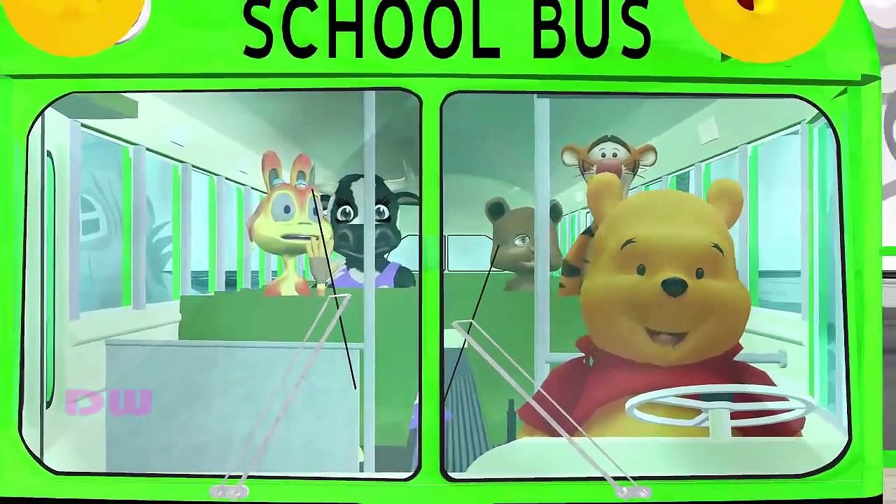 Wheels On The Bus Go Round And Round - 3D Animation Kids Songs | Nursery Rhymes for Child