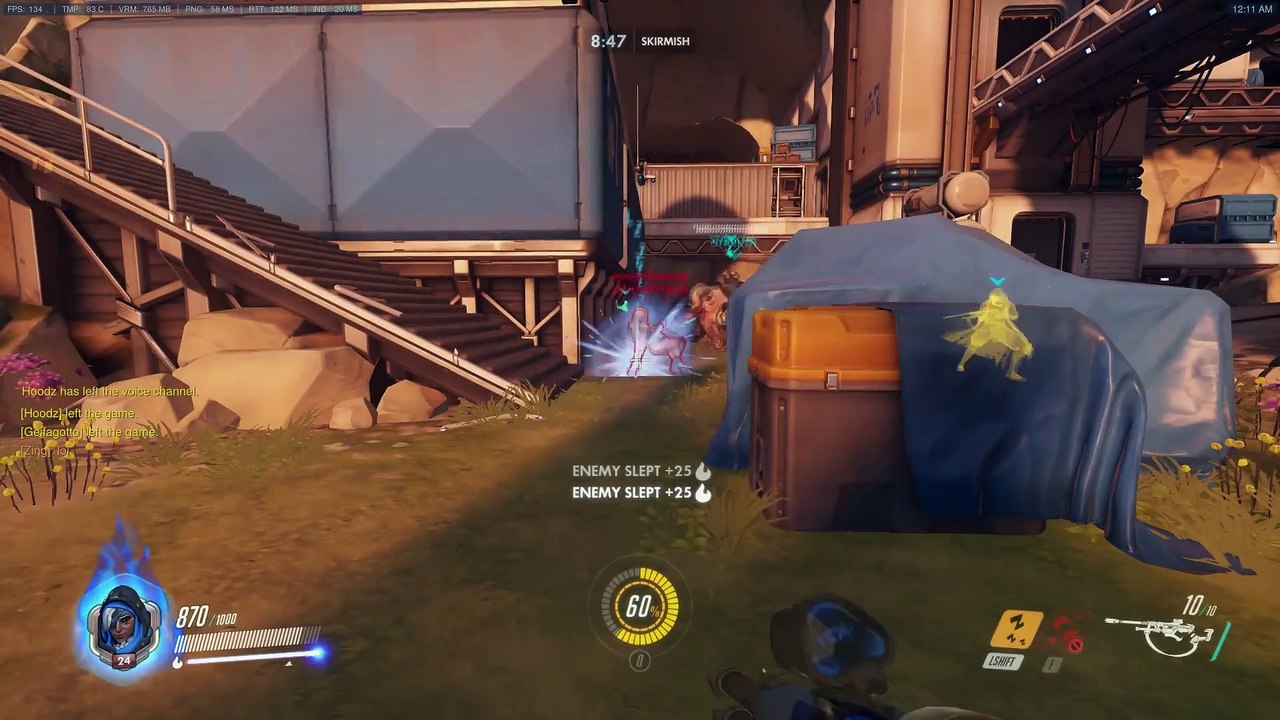 Overwatch: Reinhardt pinned me so hard I spawned in the enemy spawn room