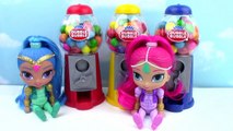 Learn Colors with Shimmer and Shine! Gum Ball Candy Surprises Preschool Toy Box Magic-Wc