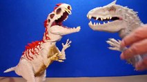 Jurassic World INDOMINUS REX Toy Dinosaurs Hybrid Rampage & Armor I-REX Dinosaur Toys Review-D8bmp9E