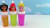 Disney Princess SLIME Surprise Toys Slime Clay Ice Cream Popsicle Molds Frozen Elsa Rainbow Colors-g