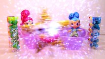 Learn Colors SHIMMER AND SHINE Candy Bath Tub Gumballs Surprise Toys Nick Jr.-nY