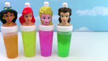 Disney Princess SLIME Surprise Toys Slime Clay Ice Cream Popsicle Molds Frozen Elsa Rainbow Colors-gJGQ