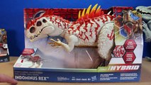 Jurassic World INDOMINUS REX Toy Dinosaurs Hybrid Rampage & Armor I-REX Dinosaur Toys Review-D8bmp9EhL