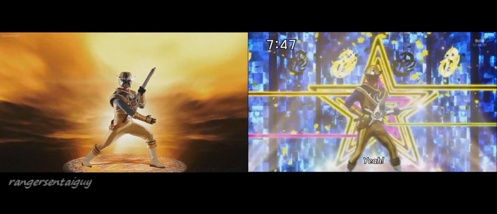 Power Rangers Ninja Steel Gold Ranger/ Star Ranger Morph Difference
