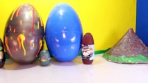 Giant DINOSAUR EGGS Surprise Toy Dinosaurs Jurassic World Toys, Volcano Egg, Dino Dig Videos-2HA_