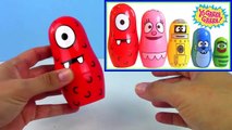 Yo Gabba Gabba Stacking Cups! Learn Colors Nesting Dolls Dinosaur with Surprise Toys ToyBoxMagic-K