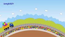 Trucks cartoon for children Learn fruits Surprise eggs Compilation videos for kids-UUQ1c