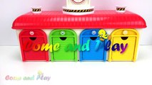Learn Colors Tayo the Little Bus Squishy Balls Garage Playset Surprise Toys Chocolate Candy Play Doh-EN