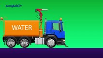 Trucks cartoon for children Surprise Eggs Learn fruits and vegetables Compilation video for kids-ursX_1