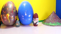 Giant DINOSAUR EGGS Surprise Toy Dinosaurs Jurassic World Toys, Volcano Egg, Dino Dig Videos-2HA