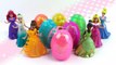 Play Doh Sparkle Disney Princess Dresses Surprise Eggs Magiclip Clay Modelling for Kids-Tyx