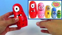 Yo Gabba Gabba Stacking Cups! Learn Colors Nesting Dolls Dinosaur with Surprise Toys ToyBoxMagic-K0cIYij