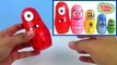 Yo Gabba Gabba Stacking Cups! Learn Colors Nesting Dolls Dinosaur with Surprise Toys ToyBoxMagic-K0