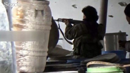 Suriye'de şiddetli çatışmalara ait görüntüler