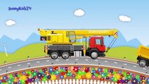 Trucks for kids. Crane Truck. Surprise Eggs. Learn Sweets, Candies. Video for children.-muvrM8