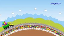Trucks cartoon for children Surprise Eggs Learn fruits and vegetables Compilation video for kids-ur