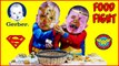 Crying Babies FOOD FIGHT Superheroes in Real Life BABY FOOD CHALLENGE Crying Baby with Superman-EVFpI