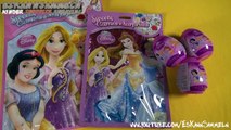 Disney Princesses Giant Surprise Egg Toys   Magiclips Dolls   Bag   Play Doh Dresses   Kin