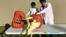 OOZING PUMPKIN Halloween Fun and Easy Science Experiments For Kids to do at Home Elephant Toot