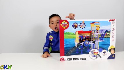 HD Fireman Sam Ocean Rescue Centre Playset Toys Unboxing And Playing Fun With Ckn Toys-uG