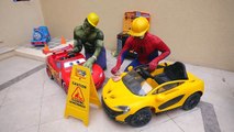Spiderman CAR WASH GONE WRONG! w_ Hulk Venom Joker Bad Baby & Toys Family Fun McDonalds Kids Video-k2Enz