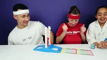 FANTASTIC GYMNASTICS CHALLENGE! Extreme Sour Warheads Candy - Toys AndMe Family Funny Video-GQ5RLHr