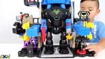 Robo Batcave Playset Kids Toy Unboxing And Playing With Batman Robin Joker Ckn Toys-f