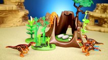 Playmobil Dinosaurs Deinonychus and Velociraptors Toys For Kids Building Set Build Review-w23