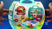 Learn Colors and Names Vegetables with Grocery Toys Playset - Learning videos for kids-9Vm_0EZv