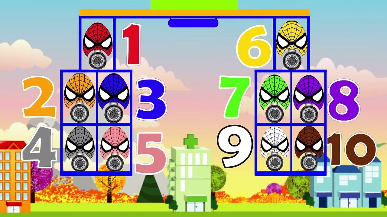 Learn Colors With Pacman for Kids - Colours Spiderman for Kids to Learn - Learning with Ic