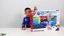 HD Fireman Sam Ocean Rescue Centre Playset Toys Unboxing And Playing Fun With Ckn Toys-uG