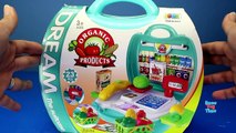 Learn Colors and Names Vegetables with Grocery Toys Playset - Learning videos for kids-9Vm_0EZ