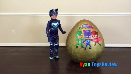 Tải video: PJ MASKS GIANT EGG SURPRISE Toys for Kids Disney Toys Catboy Gekko Owlette PJ Masks IRL Supe