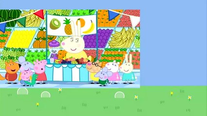 peppa pig english fruit day,